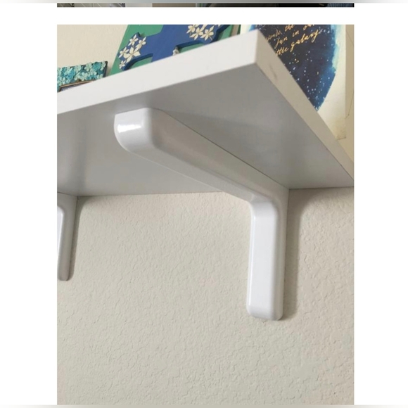 Set of 2Everbilt 9 in. L White Steel Decorative Shelf Bracket - Picture 10 of 11